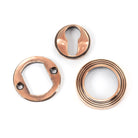 Polished Bronze Round Euro Escutcheon (Beehive) | From The Anvil - Euro Escutcheons - From The Anvil - Yester Home