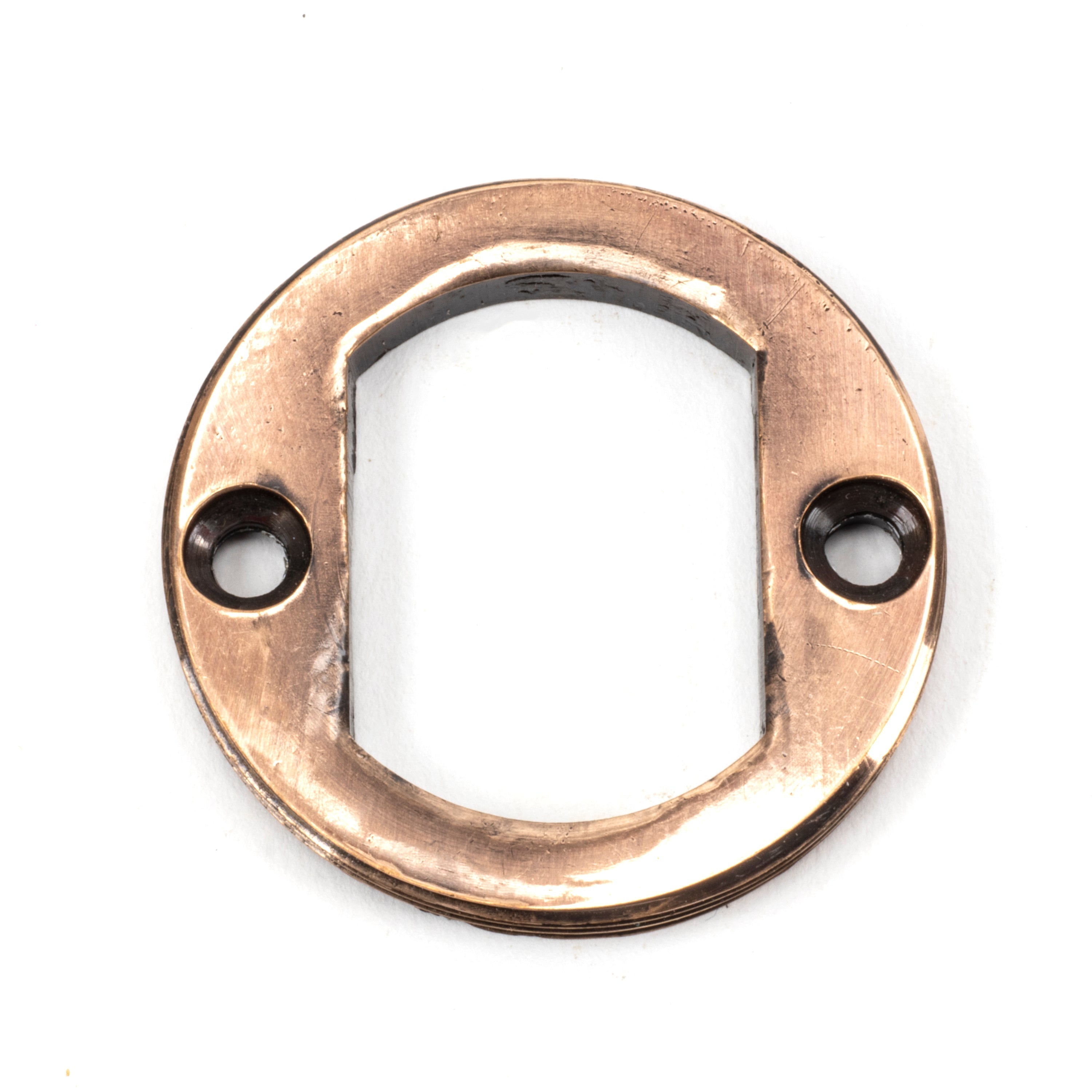 Polished Bronze Round Euro Escutcheon (Plain) | From The Anvil-Euro Escutcheons-Yester Home