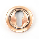 Polished Bronze Round Euro Escutcheon (Plain) | From The Anvil-Euro Escutcheons-Yester Home