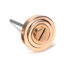 Polished Bronze Round Thumbturn Set (Art Deco) | From The Anvil-Thumbturns-Yester Home