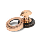 Polished Bronze Round Thumbturn Set (Art Deco) | From The Anvil-Thumbturns-Yester Home