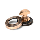 Polished Bronze Round Thumbturn Set (Beehive) | From The Anvil-Thumbturns-Yester Home