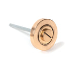 Polished Bronze Round Thumbturn Set (Plain) | From The Anvil-Thumbturns-Yester Home