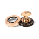 Polished Bronze Round Thumbturn Set (Plain) | From The Anvil-Thumbturns-Yester Home
