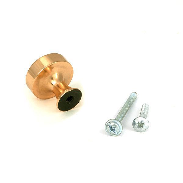 Polished Bronze Scully Cabinet Knob - 25mm - Cabinet Knobs - From The Anvil - Yester Home