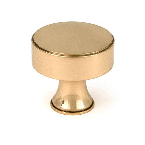 Polished Bronze Scully Cabinet Knob - 38mm - Cabinet Knobs - From The Anvil - Yester Home
