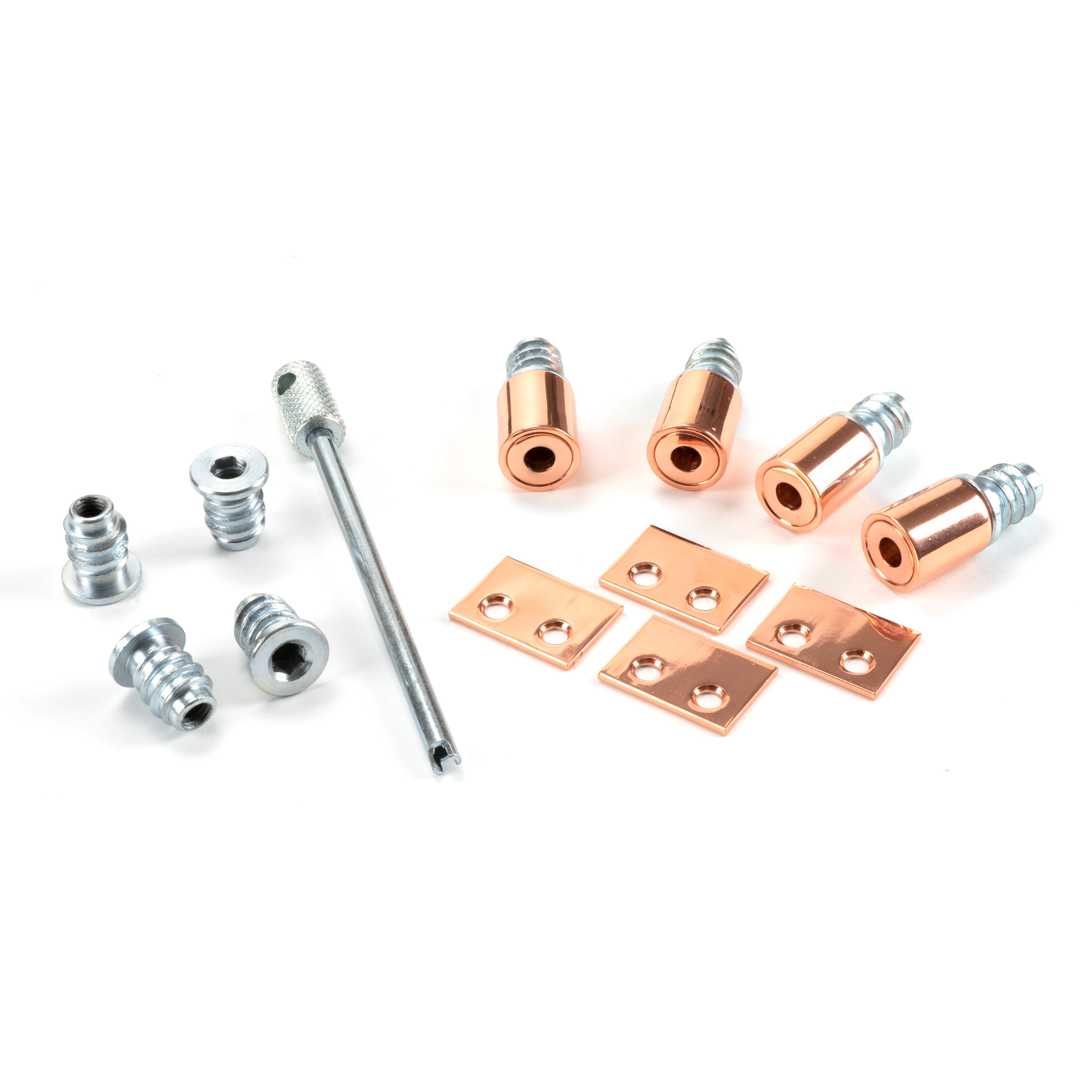 Polished Bronze Secure Stops (Pack of 4) | From The Anvil-Sash Stops-Yester Home