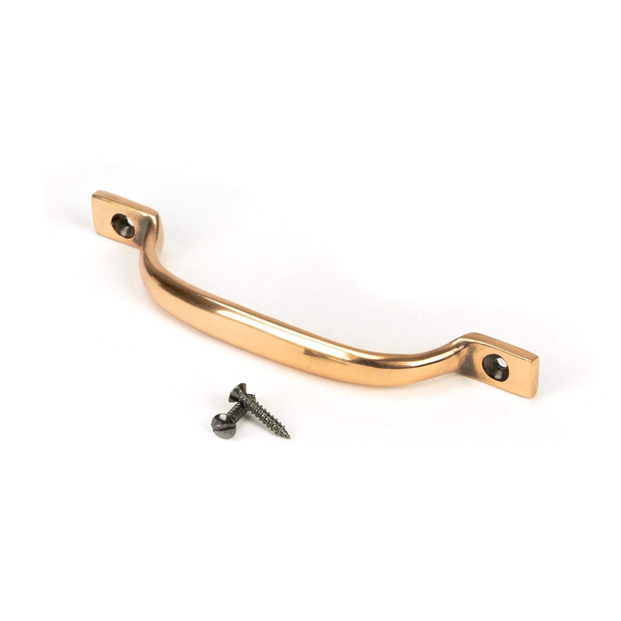 Polished Bronze Slim Sash Pull | From The Anvil - Sash Lifts - From The Anvil - Yester Home