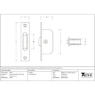 Polished Bronze Square Ended Sash Pulley 75kg | From The Anvil-Sash Pulleys-Yester Home