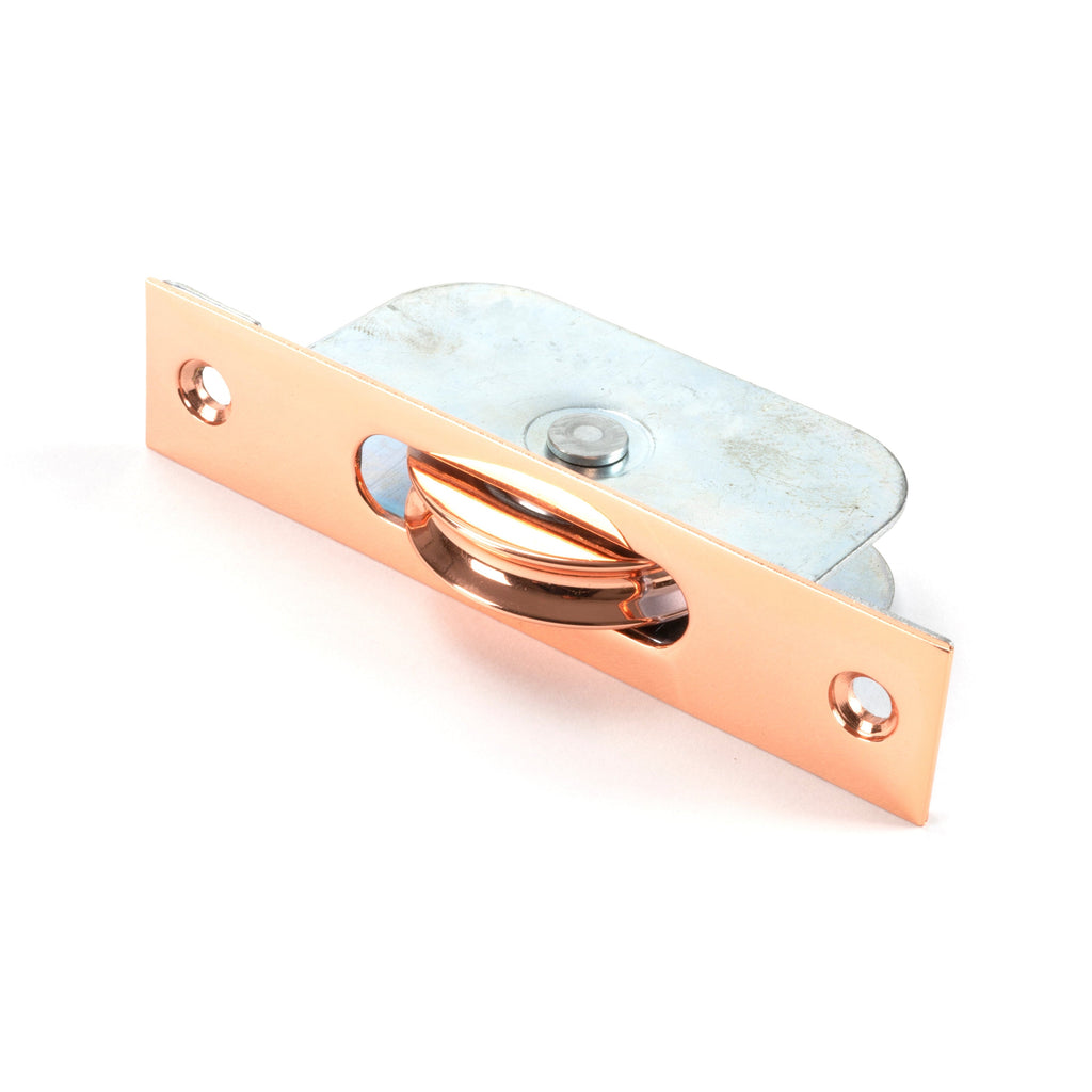 Polished Bronze Square Ended Sash Pulley 75kg | From The Anvil-Sash Pulleys-Yester Home