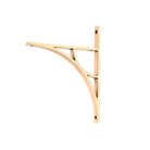 Polished Bronze Tyne Shelf Bracket (260mm x 200mm) | From The Anvil-Shelf Brackets-Yester Home