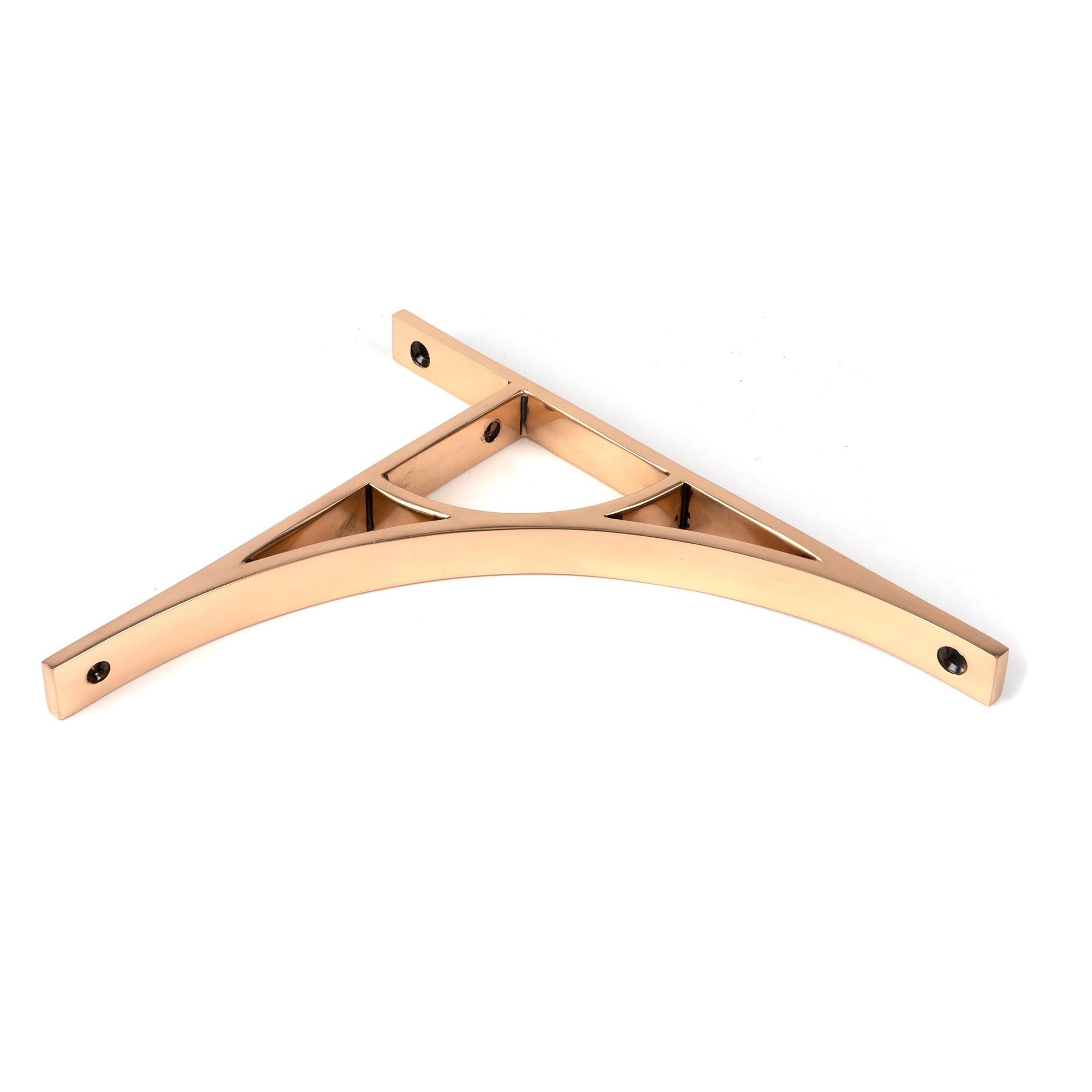 Polished Bronze Tyne Shelf Bracket (260mm x 200mm) | From The Anvil - Shelf Brackets - From The Anvil - Yester Home