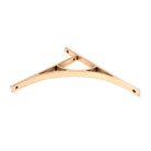 Polished Bronze Tyne Shelf Bracket (314mm x 250mm) | From The Anvil-Shelf Brackets-Yester Home