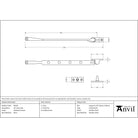 Polished Chrome 10" Avon Stay | From The Anvil - Stays - From The Anvil - Yester Home