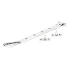 Polished Chrome 10" Hammered Newbury Stay | From The Anvil-Stays-Yester Home