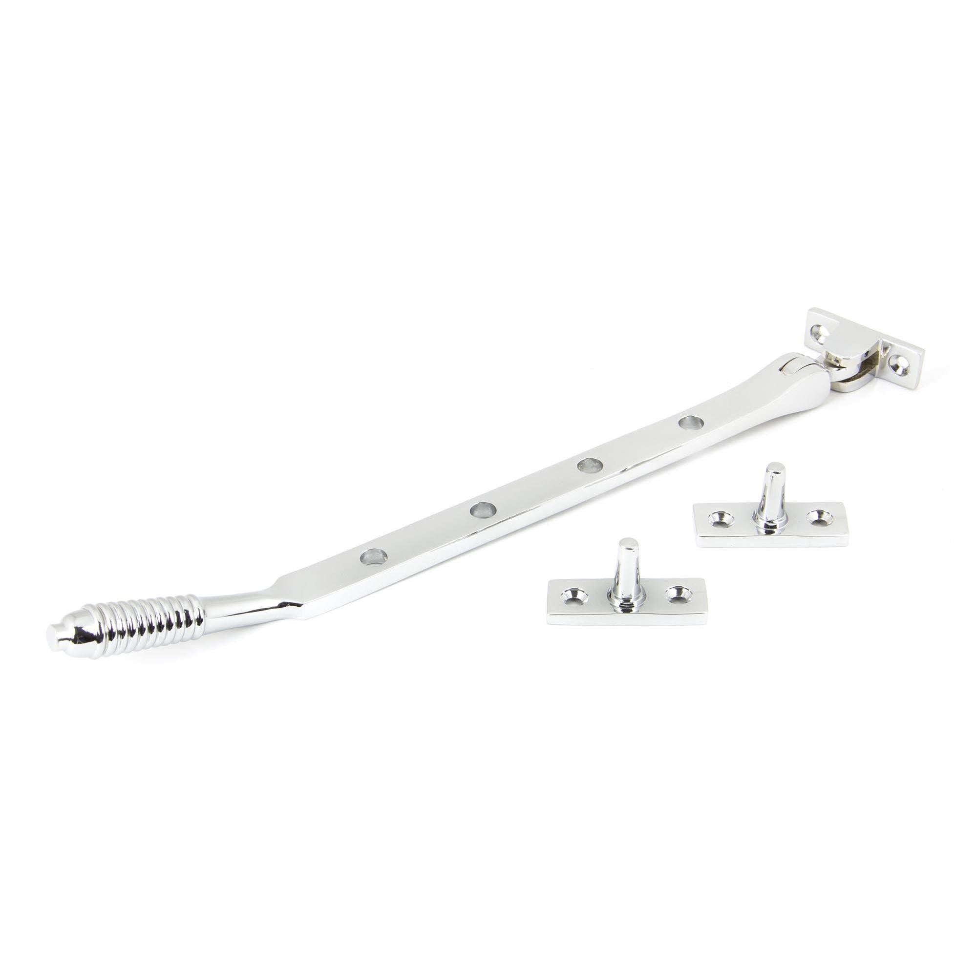 Polished Chrome 10" Reeded Stay | From The Anvil - Stays - From The Anvil - Yester Home