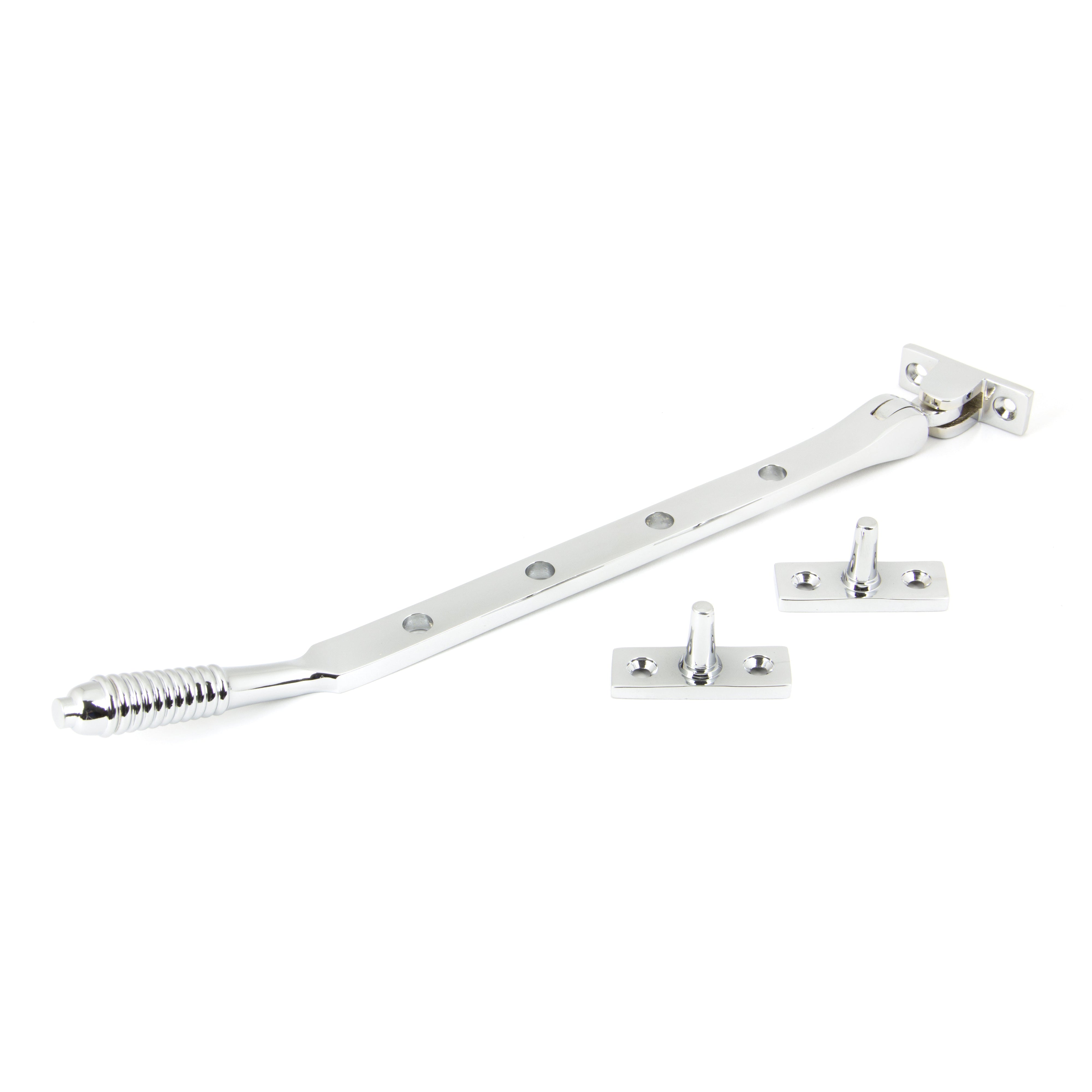 Polished Chrome 10" Reeded Stay | From The Anvil-Stays-Yester Home