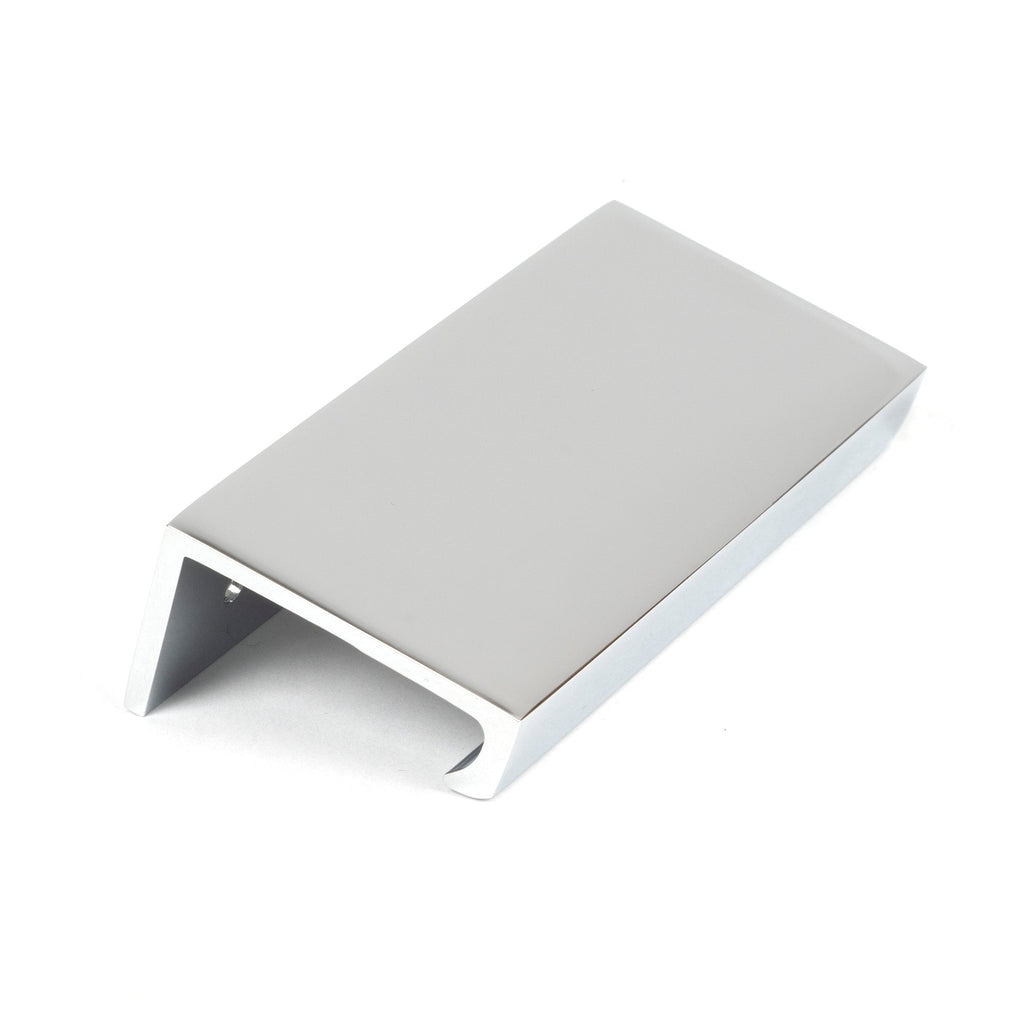 Polished Chrome 100mm Plain Edge Pull | From The Anvil