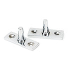 Polished Chrome 12" Hammered Newbury Stay | From The Anvil-Stays-Yester Home