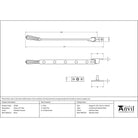 Polished Chrome 12" Hinton Stay | From The Anvil - Stays - From The Anvil - Yester Home