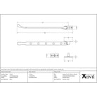 Polished Chrome 12" Peardrop Stay | From The Anvil - Stays - From The Anvil - Yester Home