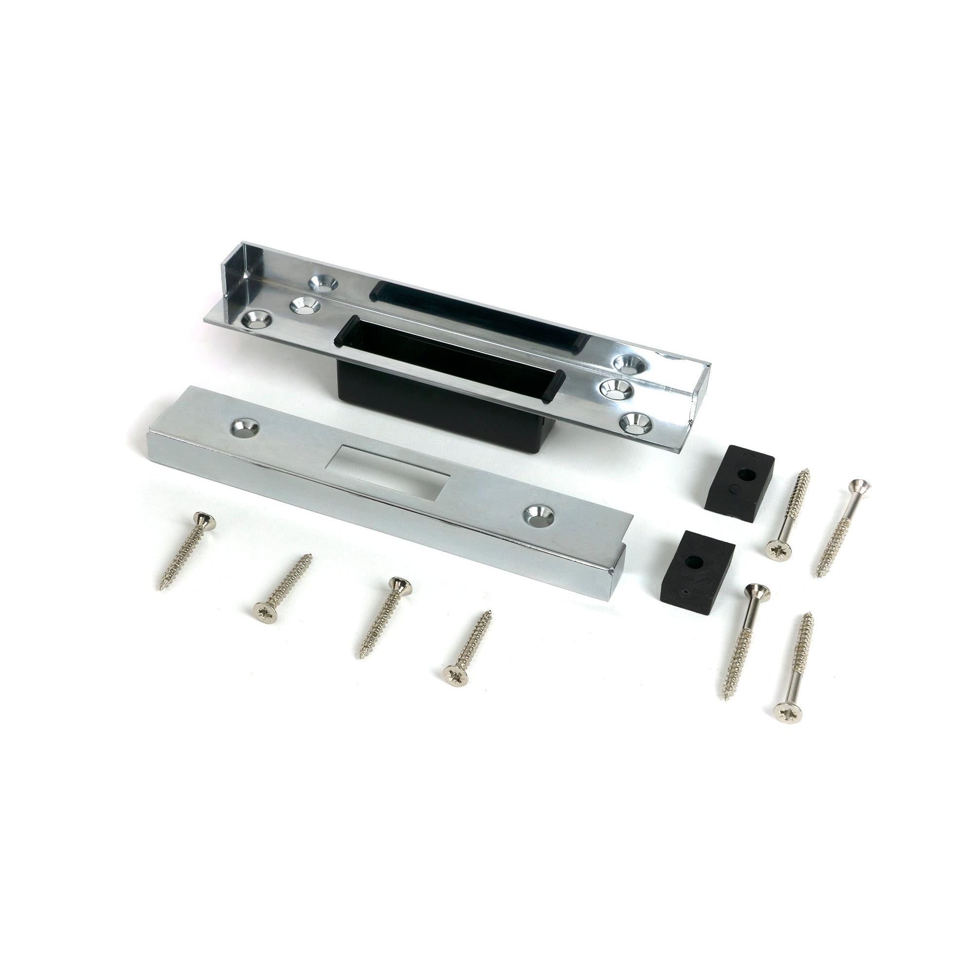 Polished Chrome ½" Rebate Kit for Dead Lock - Deadlocks & Deadbolts - From The Anvil - Yester Home