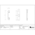 Polished Chrome ½" Rebate Kit for Euro Dead Lock - Deadlocks & Deadbolts - From The Anvil - Yester Home