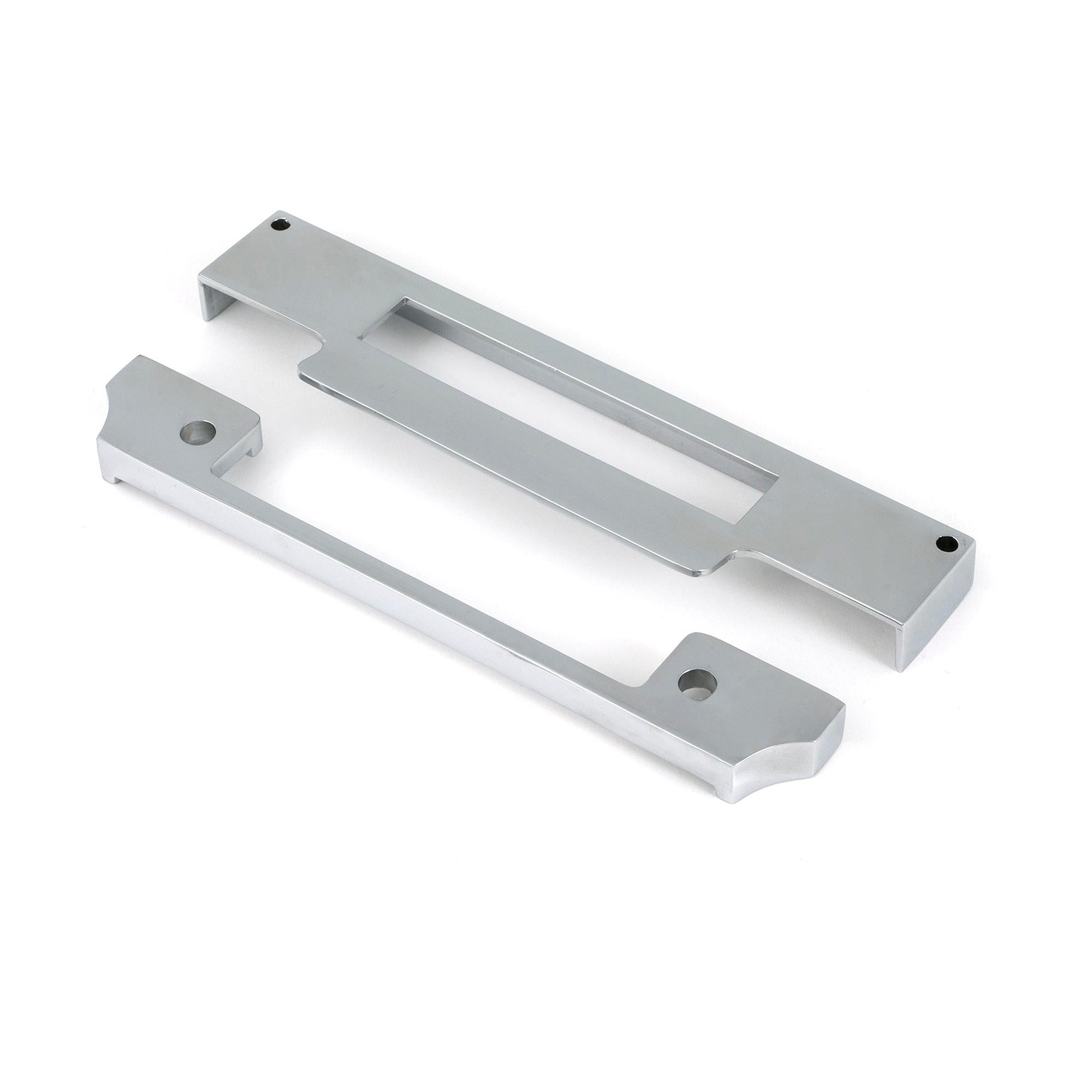 Polished Chrome ½" Rebate Kit for Euro Sash Lock - Euro Locks - From The Anvil - Yester Home