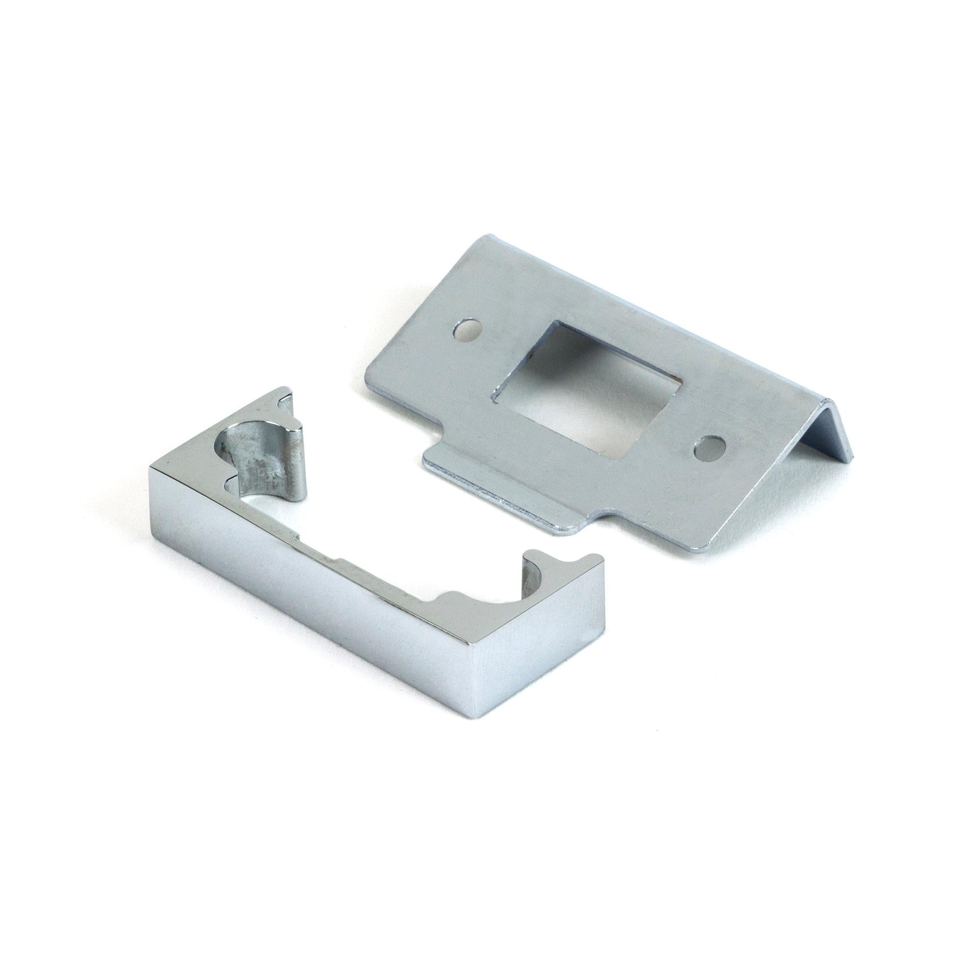 Polished Chrome ½" Rebate Kit for Tubular Mortice Latch - Latches - From The Anvil - Yester Home