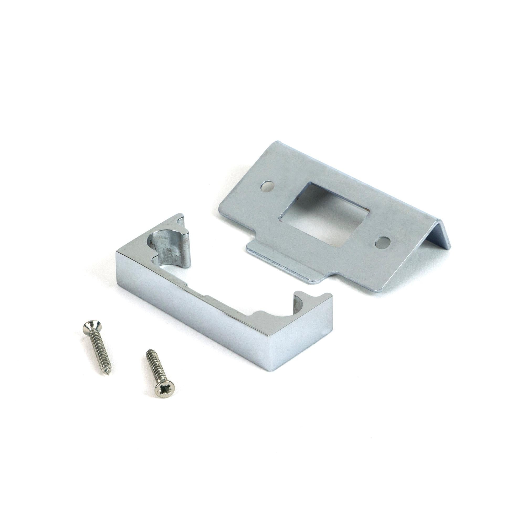 Polished Chrome ½" Rebate Kit for Tubular Mortice Latch - Latches - From The Anvil - Yester Home