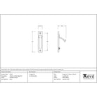Polished Chrome 125mm x 25mm Edge Pull | From The Anvil - Cabinet Pulls - From The Anvil - Yester Home