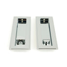 Polished Chrome 175mm Art Deco Rectangular Pull -Privacy Set | From The Anvil - Cabinet Pulls - From The Anvil - Yester Home