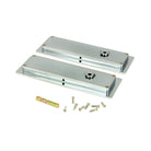 Polished Chrome 175mm Plain Rectangular Pull - Privacy Set | From The Anvil - Cabinet Pulls - From The Anvil - Yester Home