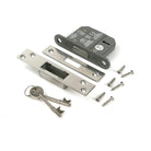 Polished Chrome 2½" 5 Lever BS Dead Lock - Deadlocks & Deadbolts - From The Anvil - Yester Home