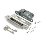 Polished Chrome 2½" 5 Lever BS Sash Lock KA - Sash Locks - From The Anvil - Yester Home