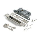 Polished Chrome 2½" 5 Lever BS Sash Lock KA - Sash Locks - From The Anvil - Yester Home