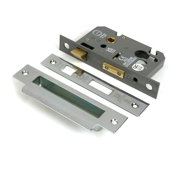 Polished Chrome 2½" Euro Profile Sash Lock - Euro Locks - From The Anvil - Yester Home