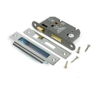 Polished Chrome 2½" Heavy Duty Bathroom Mortice Lock - Bathroom Locks - From The Anvil - Yester Home