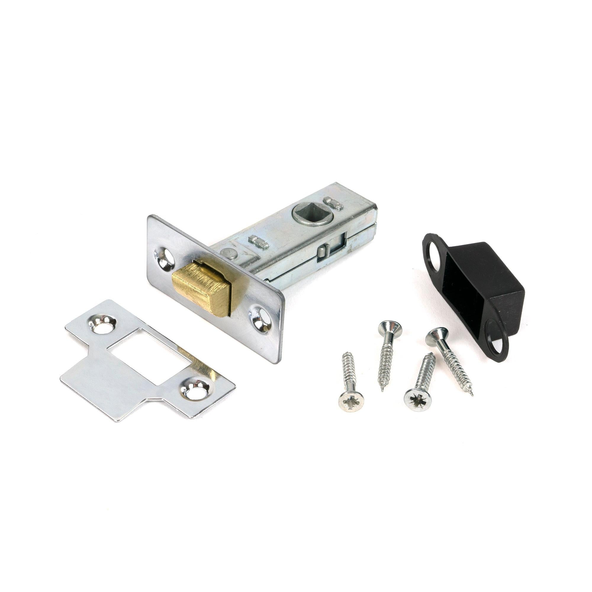 Polished Chrome 2½" Tubular Mortice Latch - Latches - From The Anvil - Yester Home