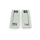 Polished Chrome 250mm Art Deco Rectangular Pull -Privacy Set | From The Anvil-Cabinet Pulls-Yester Home
