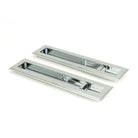 Polished Chrome 250mm Art Deco Rectangular Pull -Privacy Set | From The Anvil - Cabinet Pulls - From The Anvil - Yester Home