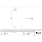 Polished Chrome 250mm Plain Rectangular Pull | From The Anvil - Cabinet Pulls - From The Anvil - Yester Home