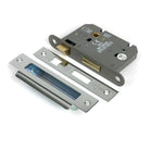 Polished Chrome 3" Heavy Duty Bathroom Mortice Lock - Bathroom Locks - From The Anvil - Yester Home