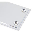 Polished Chrome 300mm Art Deco Fingerplate | From The Anvil-Fingerplates-Yester Home