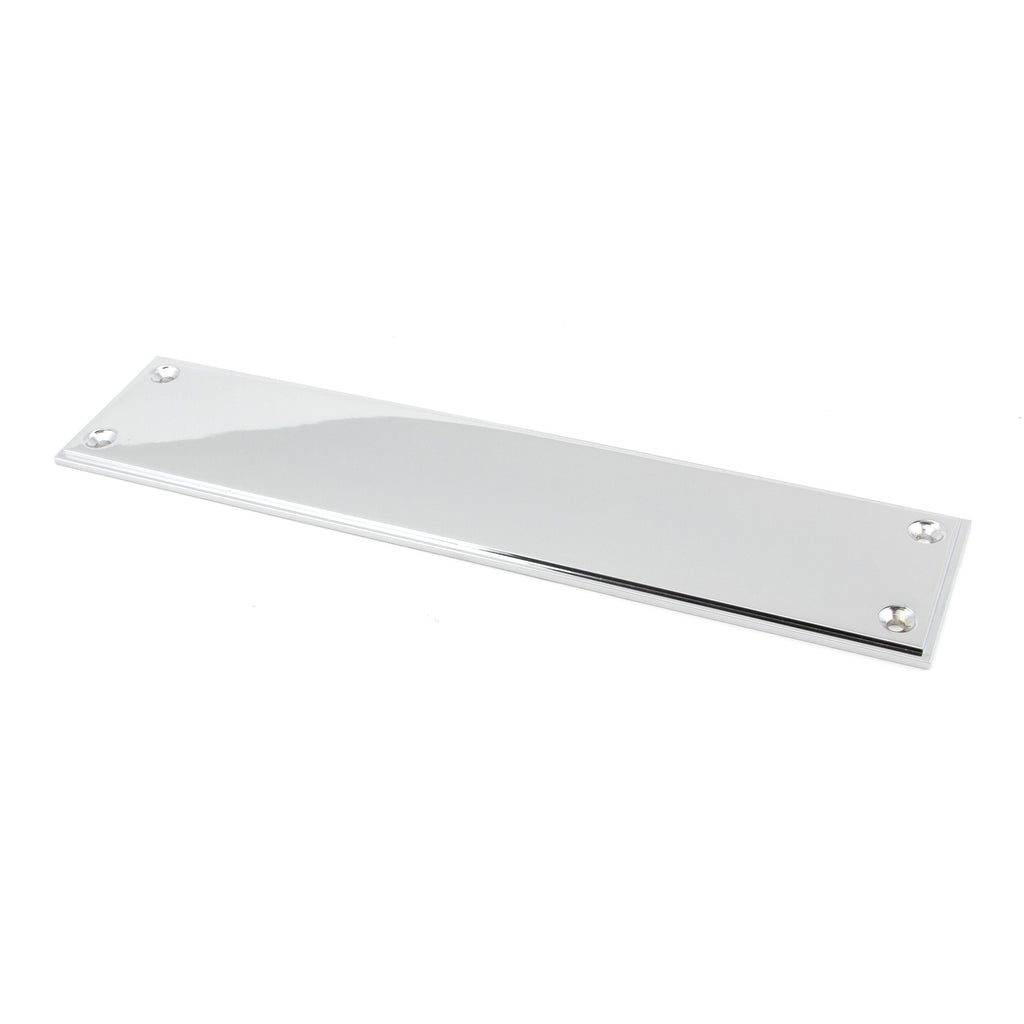 Polished Chrome 300mm Art Deco Fingerplate | From The Anvil