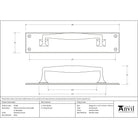 Polished Chrome 300mm Art Deco Pull Handle on Backplate | From The Anvil-On Backplate-Yester Home