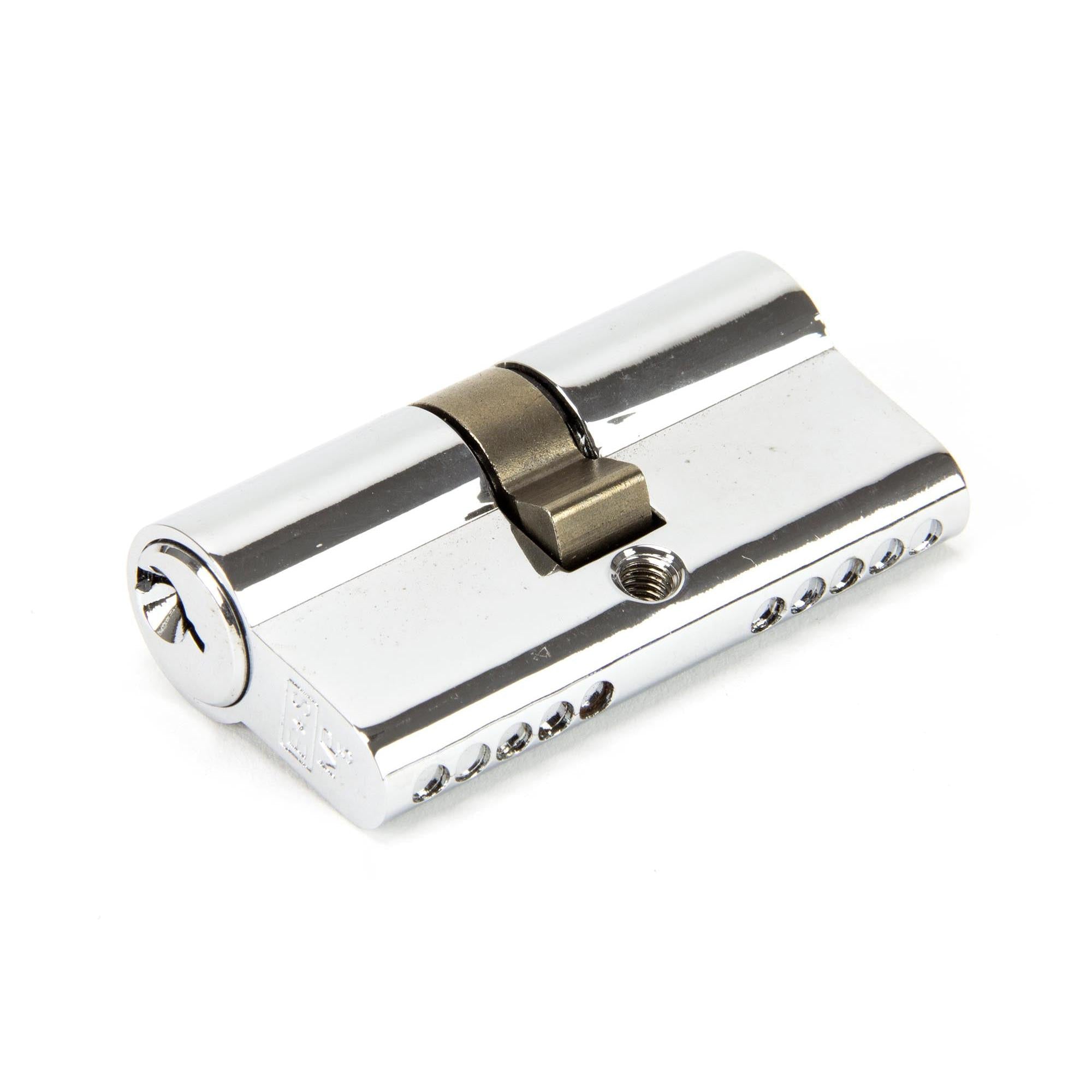 Polished Chrome 30/30 5pin Euro Cylinder KA | From The Anvil - Euro Cylinders - From The Anvil - Yester Home