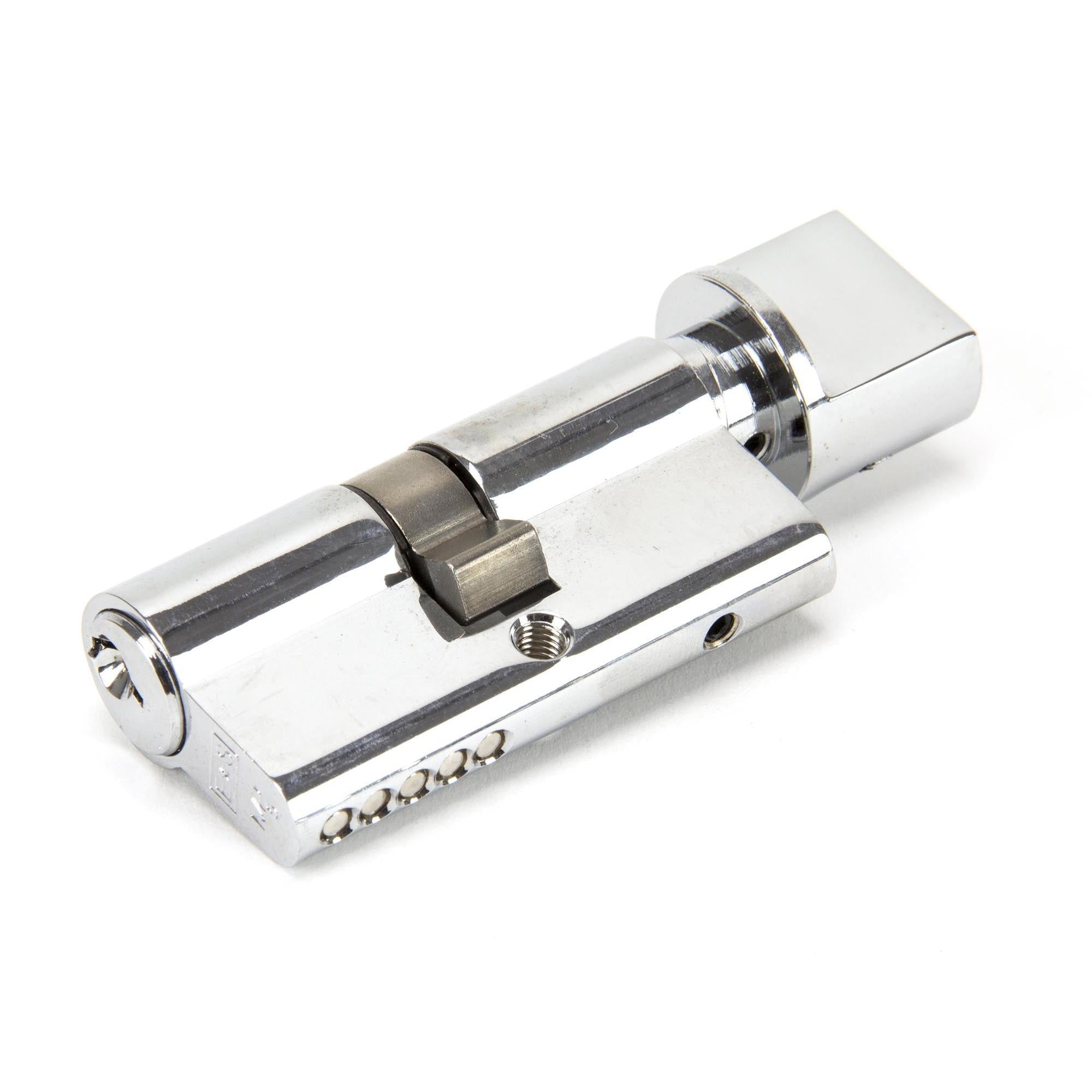 Polished Chrome 30/30 5pin Euro Cylinder/Thumbturn KA | From The Anvil - Euro Cylinders - From The Anvil - Yester Home