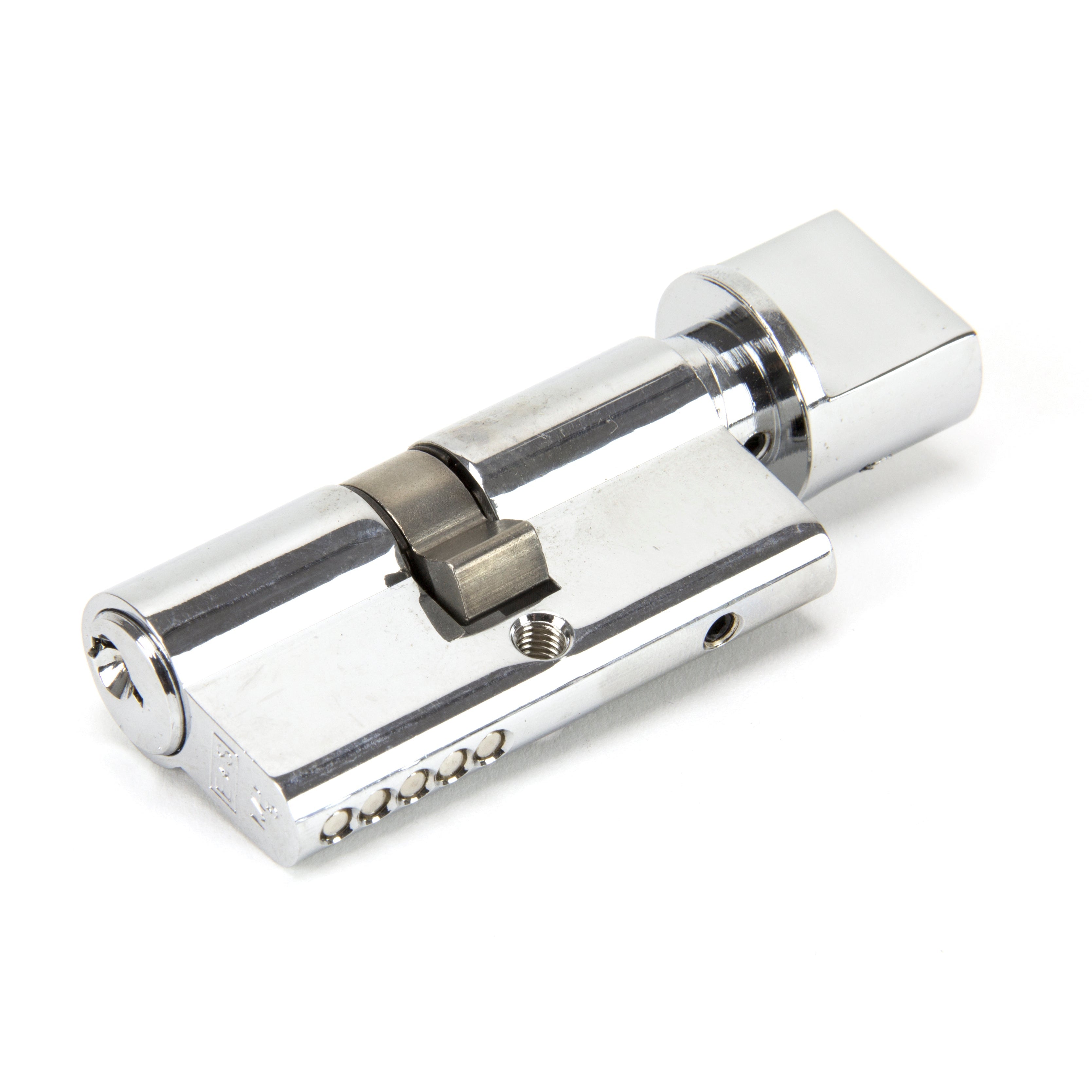 Polished Chrome 30/30 5pin Euro Cylinder/Thumbturn KA | From The Anvil-Euro Cylinders-Yester Home