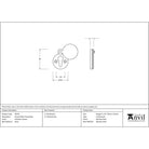 Polished Chrome 30mm Round Escutcheon | From The Anvil - Escutcheons - From The Anvil - Yester Home
